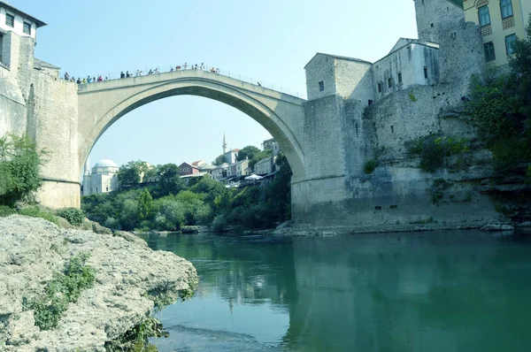 Cestování Evropy Letní Mostaru Bosně Hercegovině — Stock fotografie
