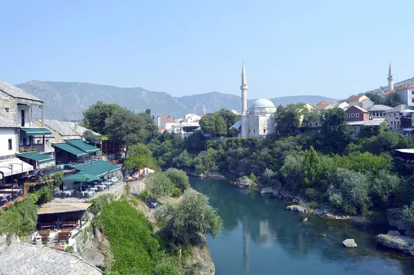 Cestování Evropy Letní Mostaru Bosně Hercegovině — Stock fotografie