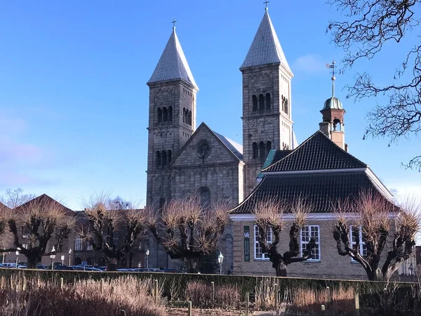 Reise Nach Europa Winter Viborg Kirche Dänemark — Stockfoto