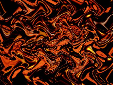 Soyut görsel dalga ile bokeh arka plan boyama ve ışık efektleri