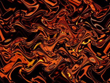 Soyut görsel dalga ile bokeh arka plan boyama ve ışık efektleri