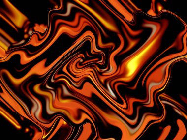 Soyut görsel dalga ile bokeh arka plan boyama ve ışık efektleri