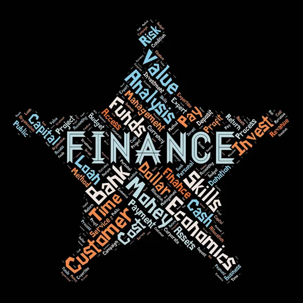 Words Cloud Finance Background — Stock Photo, Image