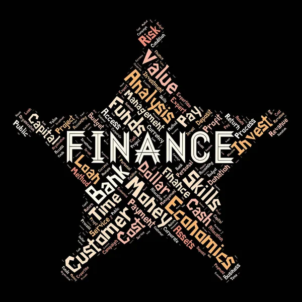 Words Cloud Finance Background — Stock Photo, Image