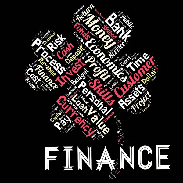 Words Cloud Finance Background — Stock Photo, Image