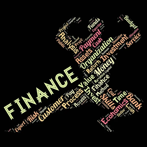 Words Cloud Finance Background — Stock Photo, Image