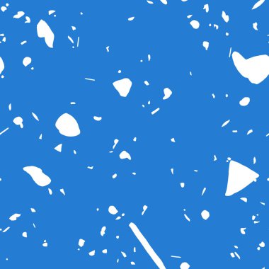 Kusursuz terrazzo deseni modaya uygun klasik mavi renk 2020.