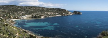 Cagliari 'nin Panoramik bir görüntüsü