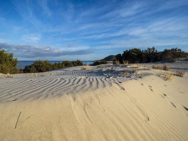 De prachtige duinen van Capo Comino — Stockfoto