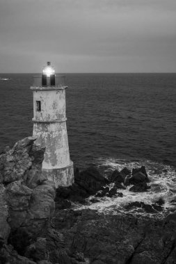 Sardunya 'daki Capo Ferro deniz feneri