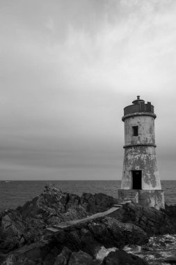 Sardunya 'daki Capo Ferro deniz feneri