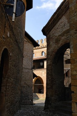 Castel Arquato 'nun bir detayı.