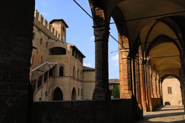 A detail of Castel Arquato clipart
