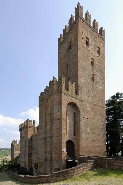 A detail of Castel Arquato — 스톡 사진