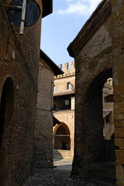A detail of Castel Arquato — Stock Photo, Image