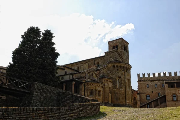 A detail of Castel Arquato — Stock Photo, Image