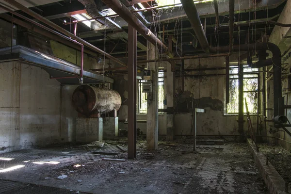 Podrobnosti Staré Opuštěné Továrně — Stock fotografie