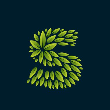 S harfi logo taze yeşil tarafından kurulan bırakır.