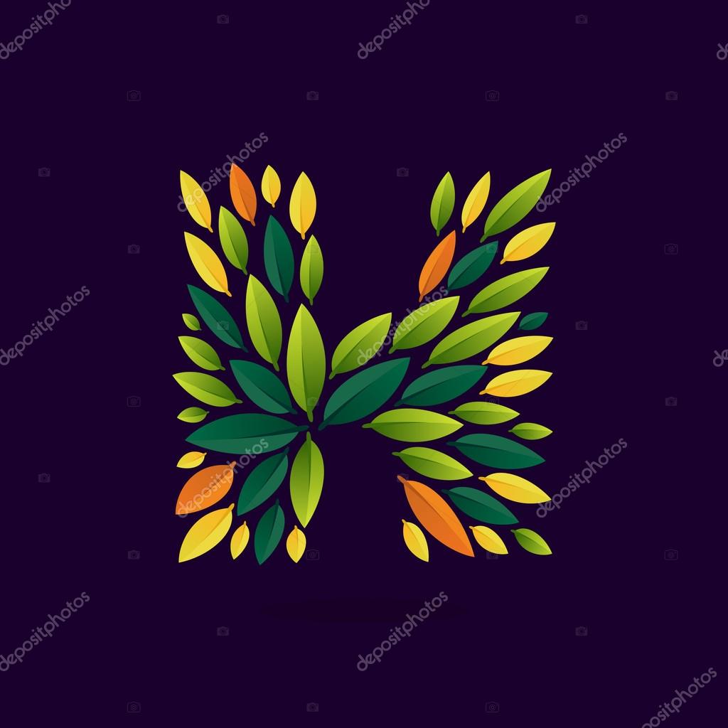 Leaf pattern. Vector ecology elements for banner, presentation, card, labels or posters.