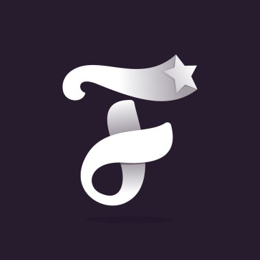 Yıldız ile F harf logo.