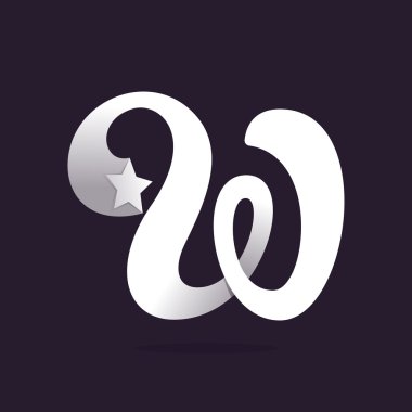 Yıldız ile W harf logo.