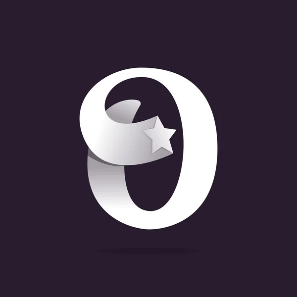 Логотип літери з зіркою . — стоковий вектор