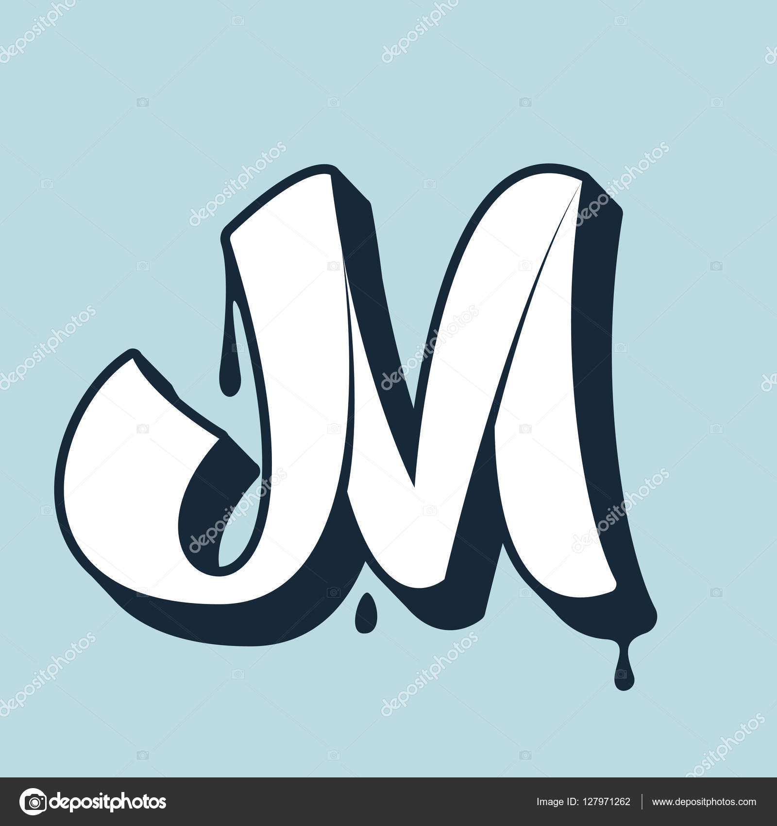 Letter m calligraphy deals