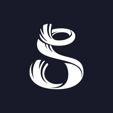 S harfi logo komut dosyası yazı tipi.