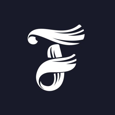 F harf logo komut dosyası yazı tipi.