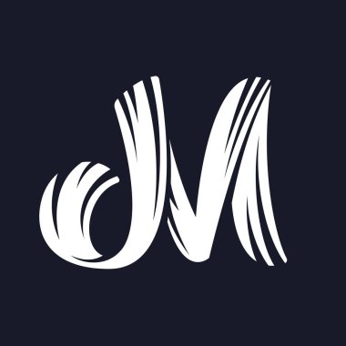 M harfi logo komut dosyası yazı tipi.