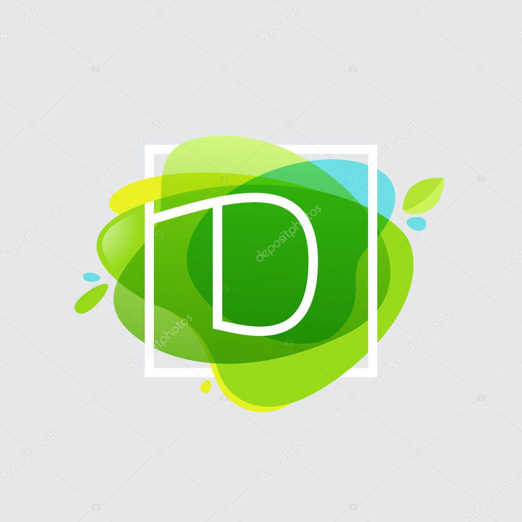 Green art. Vector ecology typography for your posters, invitations, cards.
