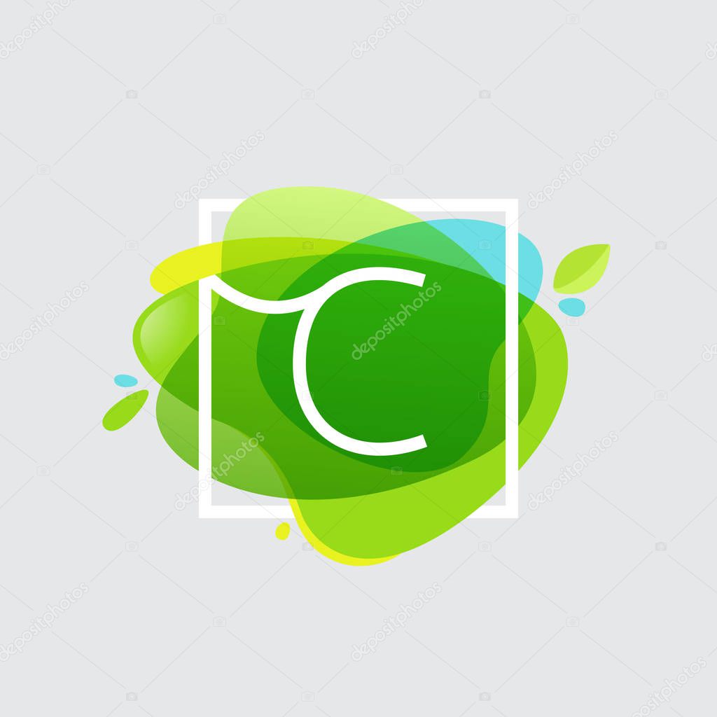 Green art. Vector ecology typography for your posters, invitations, cards.