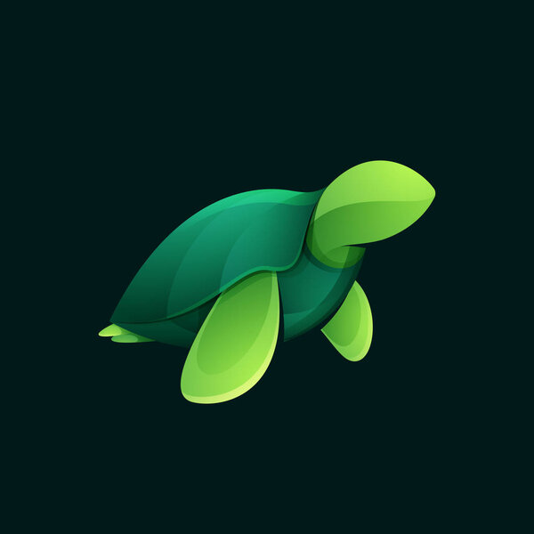 Векторный символ морской черепахи
.