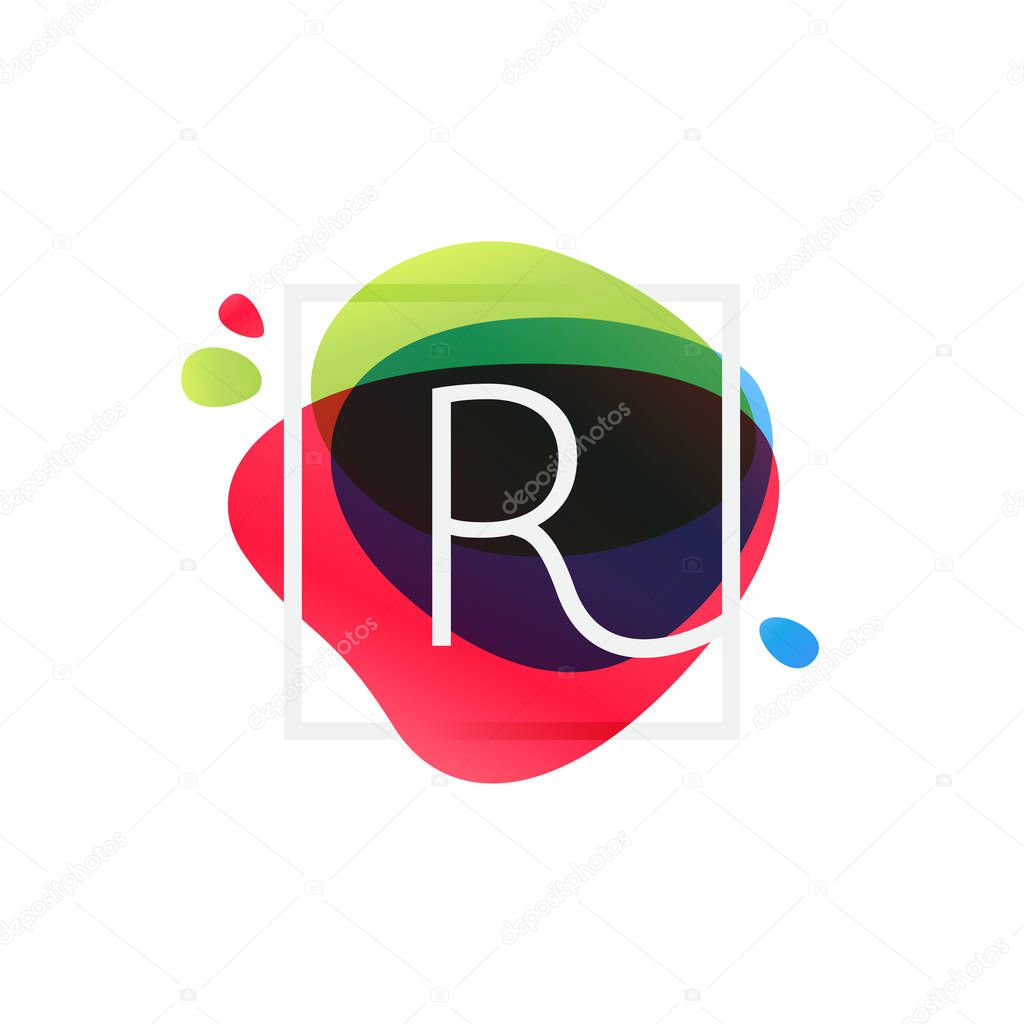 Vector watercolor elements for posters, t-shirts and cards.