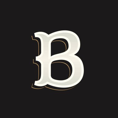 B harfi koyu arka plan üzerinde eski Şerif logolu. 