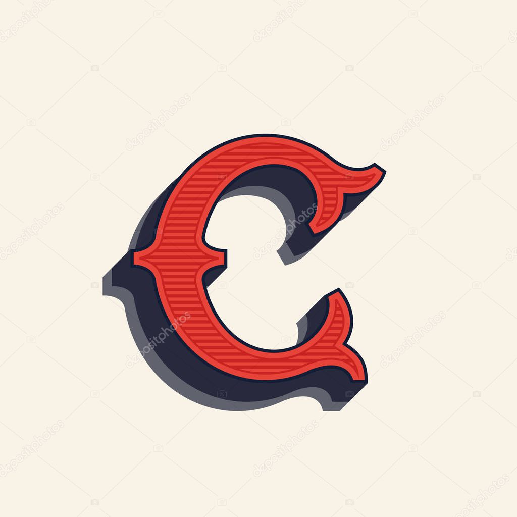 Vector font for labels, posters etc.