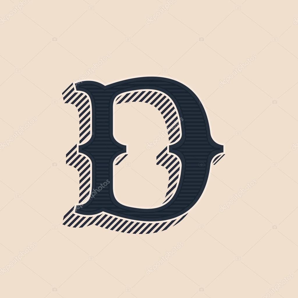 Vector font for labels, posters etc.