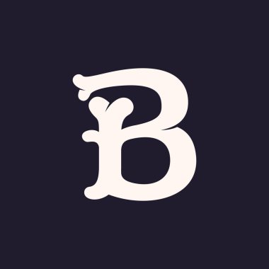 Kemikler dışında yapılan B harfi logosu.