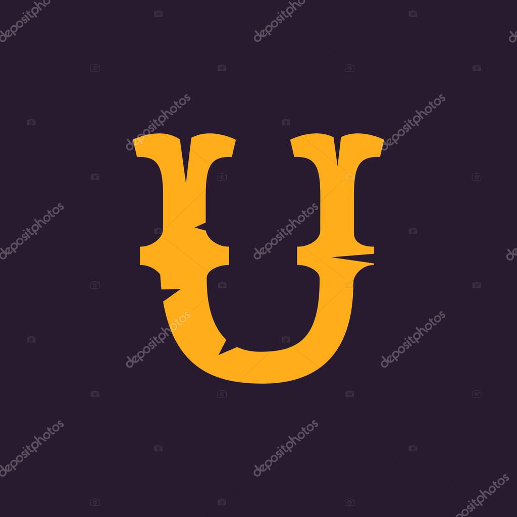 Vector font for horror or historical labels, posters etc.