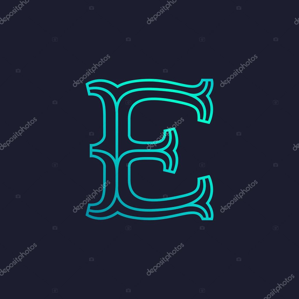 Vector font for your fashion poster, jewelry banner, boutique card etc.