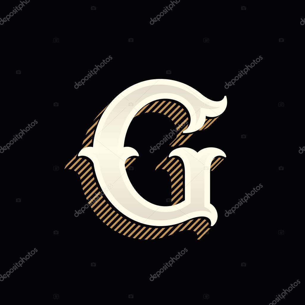 Vector font for barber shop labels, sport posters, jewelry cards etc.