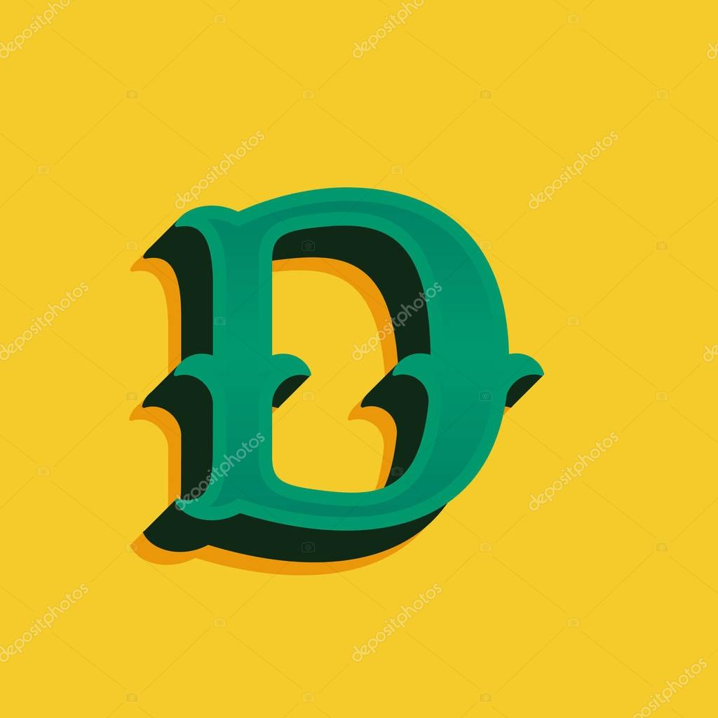 Retro decorative font for western, sport or historical labels, posters etc.