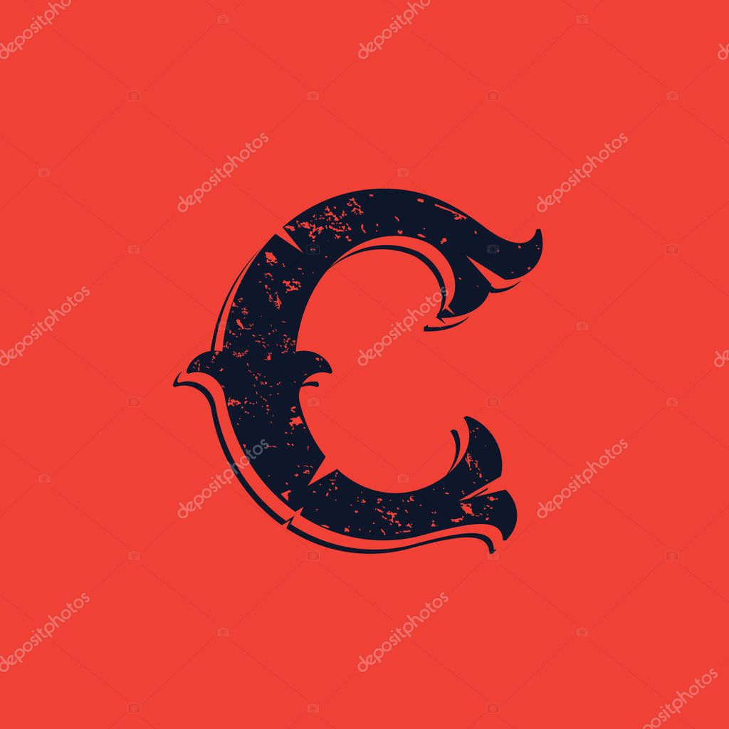 Vector font for historical labels, posters etc.