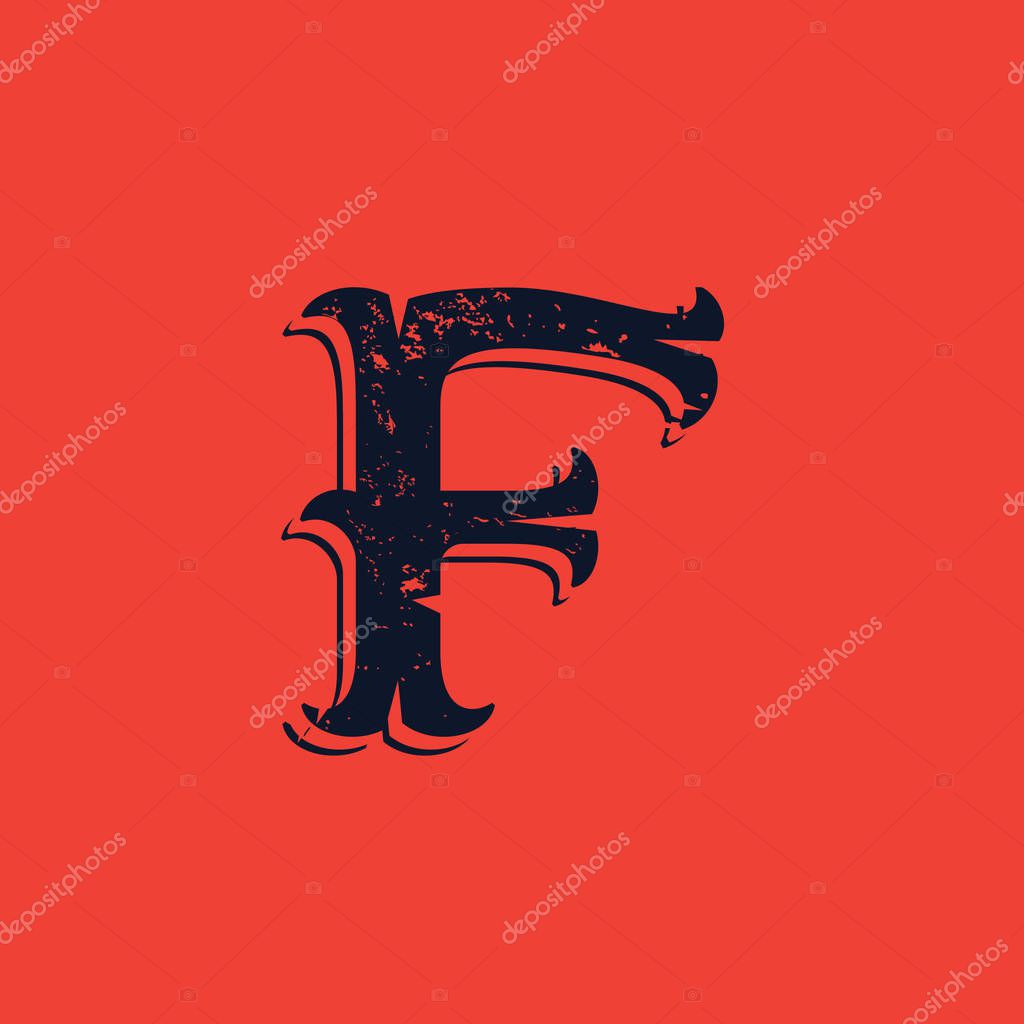 Vector font for historical labels, posters etc.