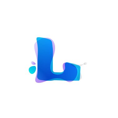Suluboya sıçraması L harfi logolu.