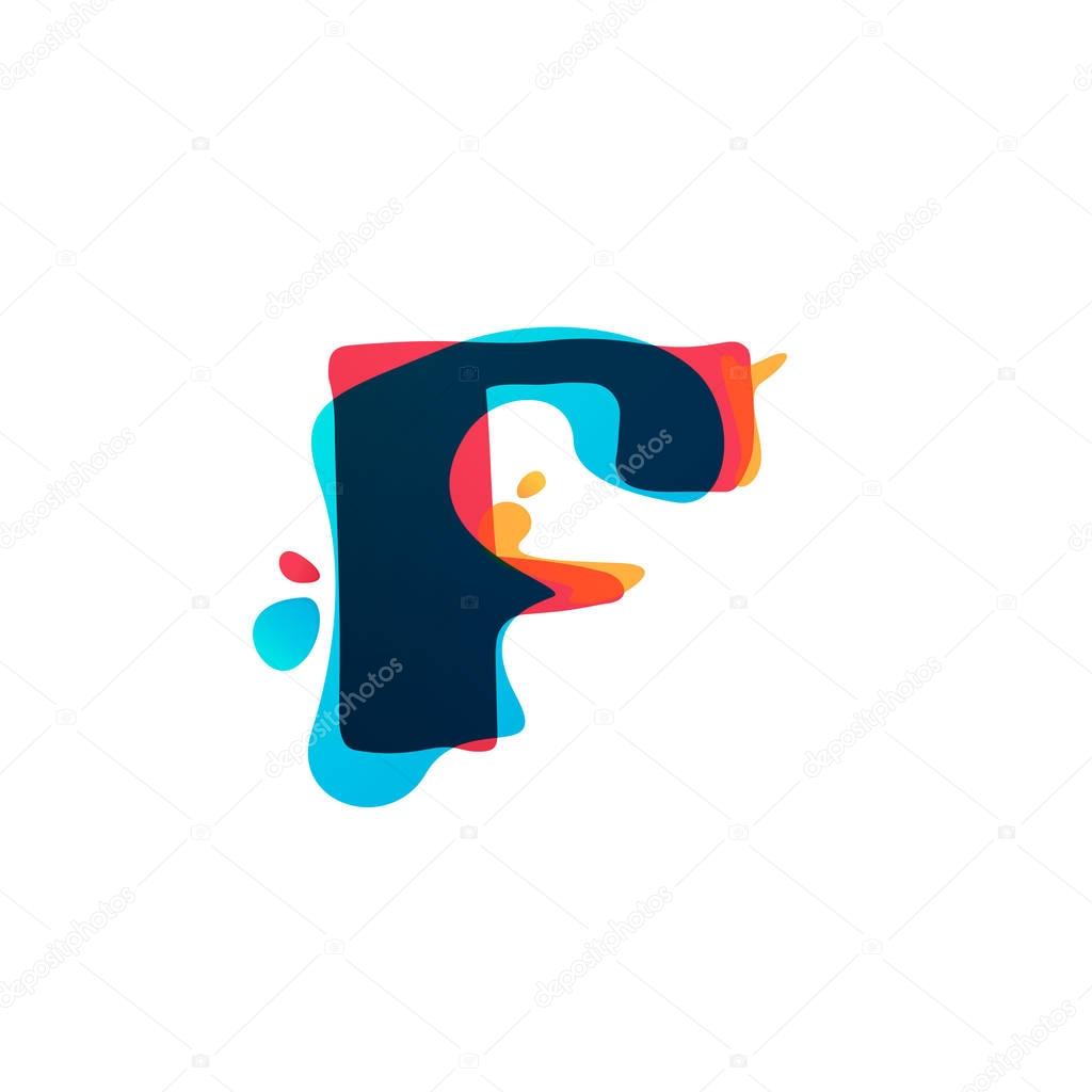 Color overlay style. Vector typeface for labels, headlines, posters, cards etc.