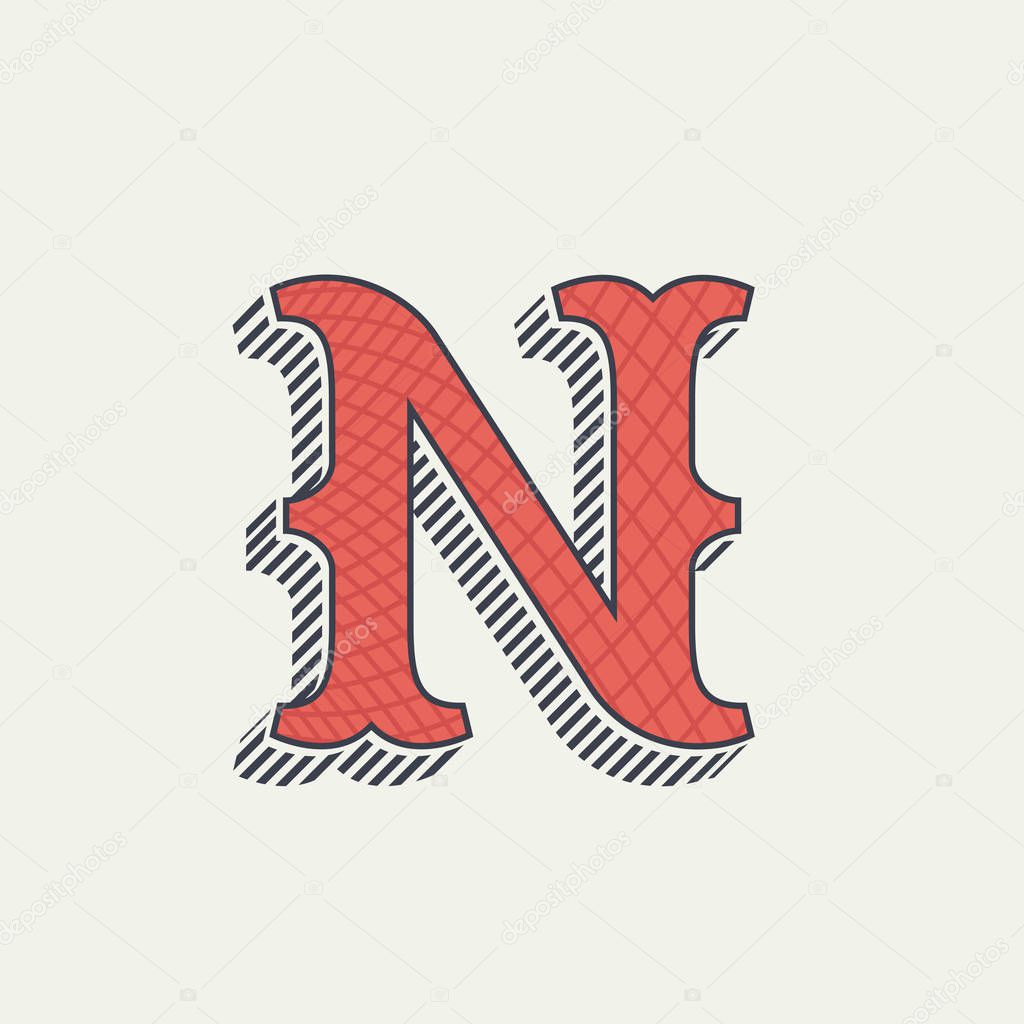 Slab serif font. Vector vintage typography for your posters, sportswear, club t-shirt, banner, etc.