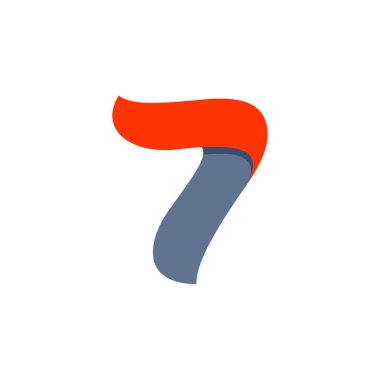 Yedi numara logosu ile hızlı hızlı kırmızı bayrak satırı.