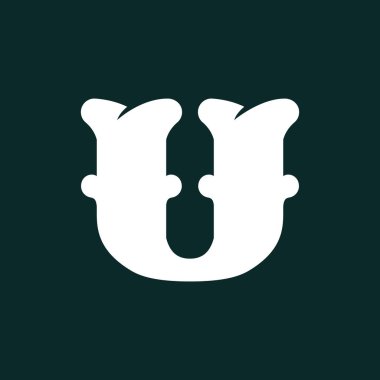 Kemiklerden yapılmış harf logosu.