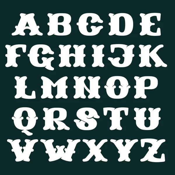 Alphabet en os . — Image vectorielle